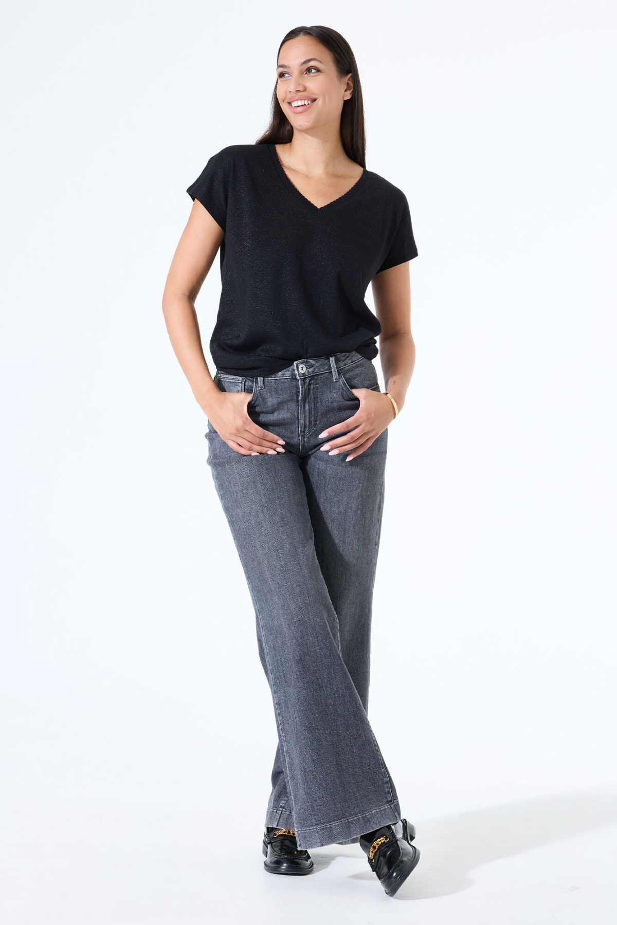 LADIES T-SHIRT SS BLACK