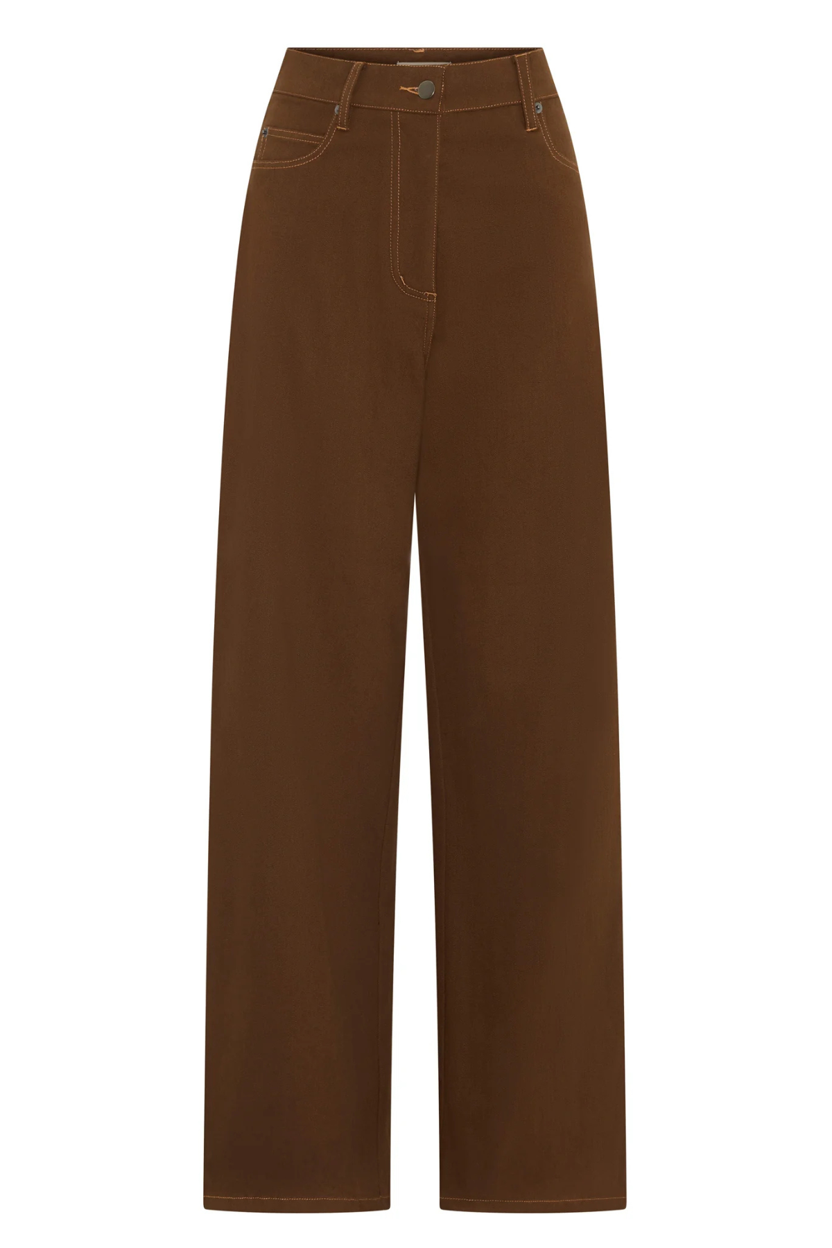 LANA WIDE LEG JEAN CHOCOLATE
