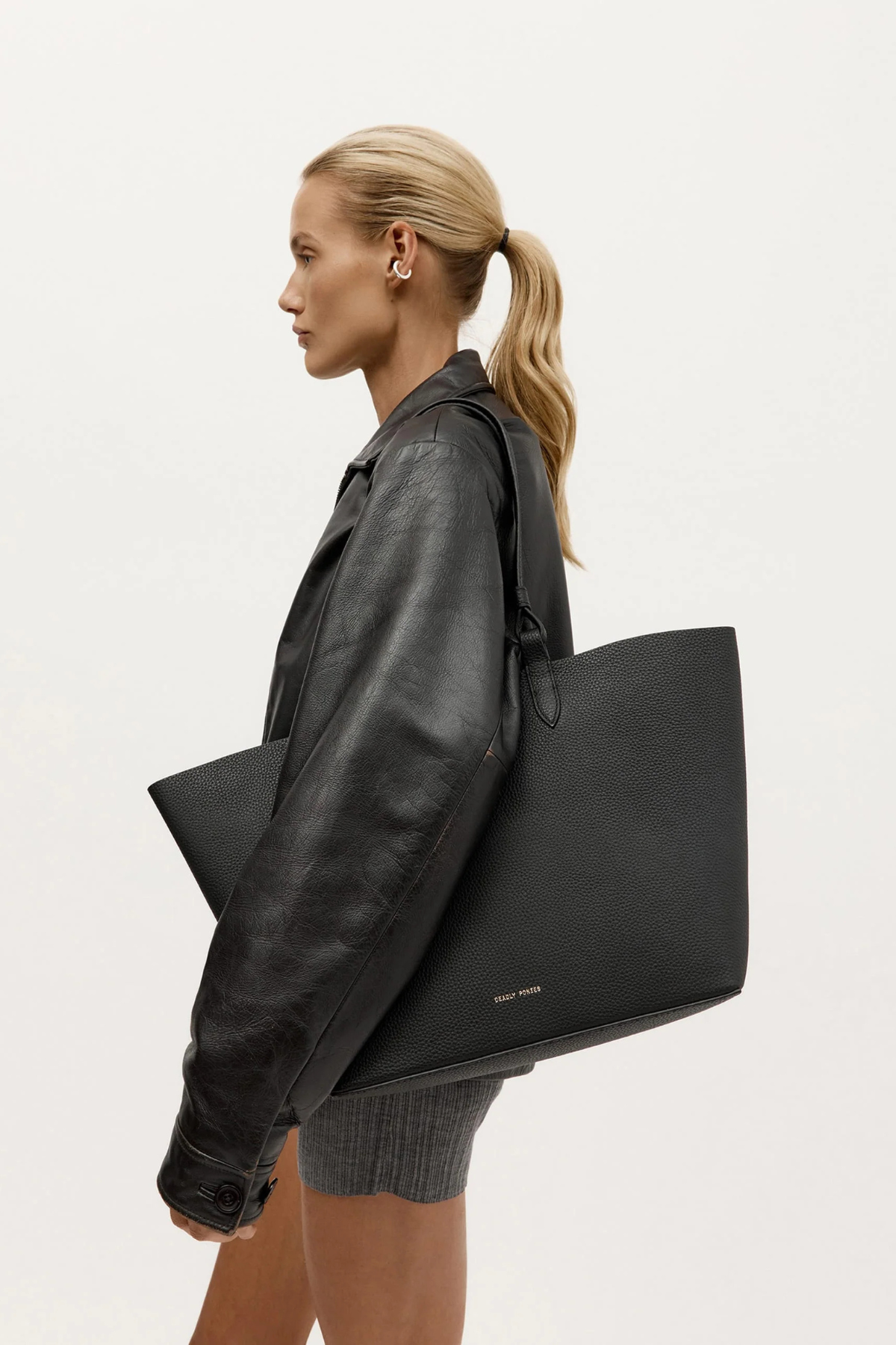 LARGE BANDIT TOTE BLACK
