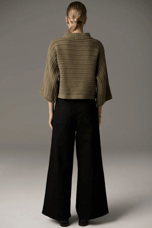LAUREN WIDE LEG JEAN BLACK