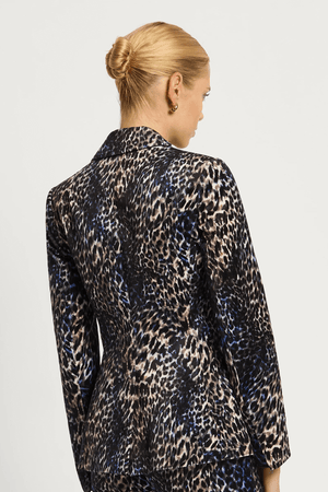 LEO BLAZER CHOCOLATE/BLUE