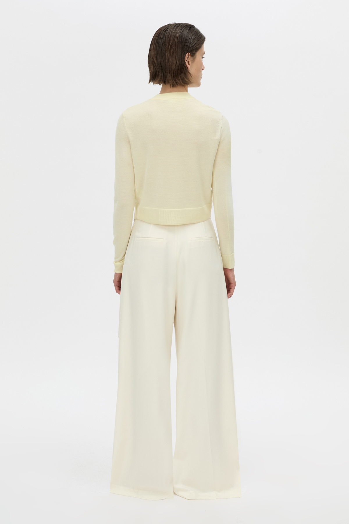LEONA KNIT CARDIGAN SOFT LEMON