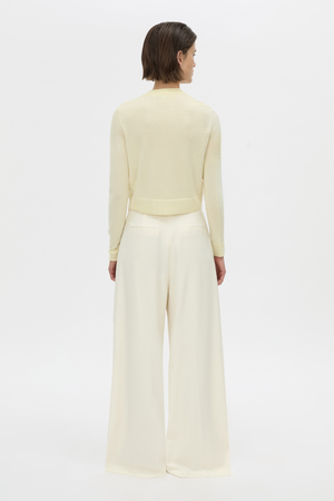 LEONA KNIT CARDIGAN SOFT LEMON