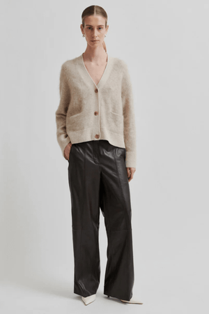 LETHO STRAIGHT LEG PANT CHOCOLATE PLUM