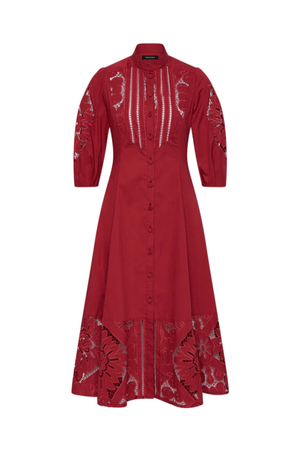 LETITIA SHIRT DRESS GARNET