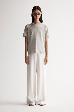 LEWIE KNIT TOP GREY MARLE