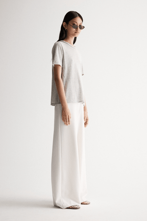 LEWIE KNIT TOP GREY MARLE
