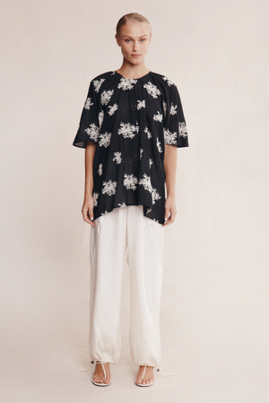LIBERTY SHORT SLEEVE SHIRT RICE FLOWER