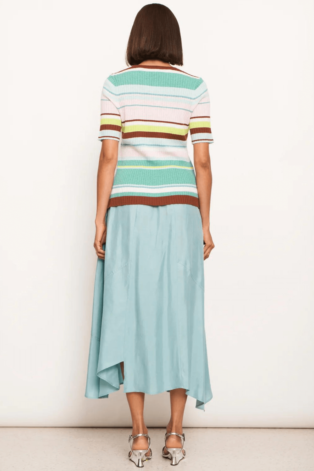 LIDO MULTI KNIT TEE CHOCOLATE MULTI