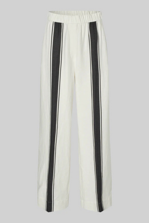 LIE BLOCK STRIPE PANT WHITE