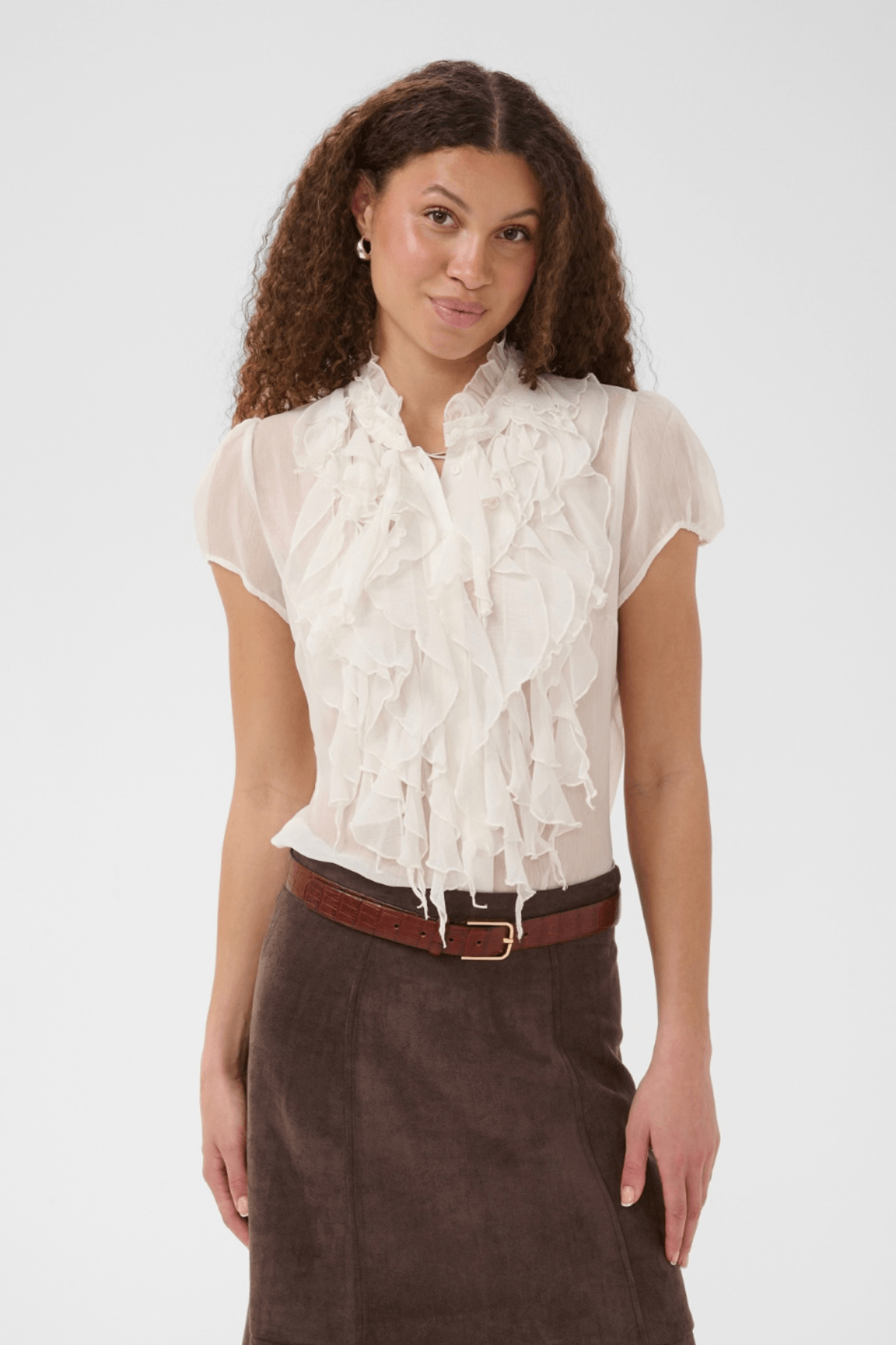LILJA CRINKLE SHIRT ICE