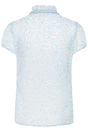 LILJA CRINKLE SHIRT CERULEAN BLUE