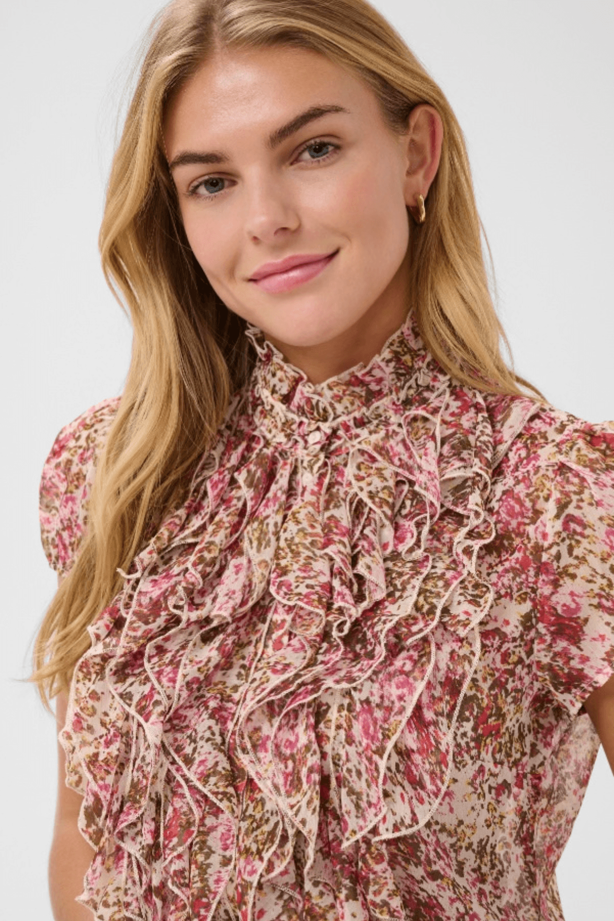 LILJA CRINKLE SHIRT BALLERINA BRUSHED BLOOM