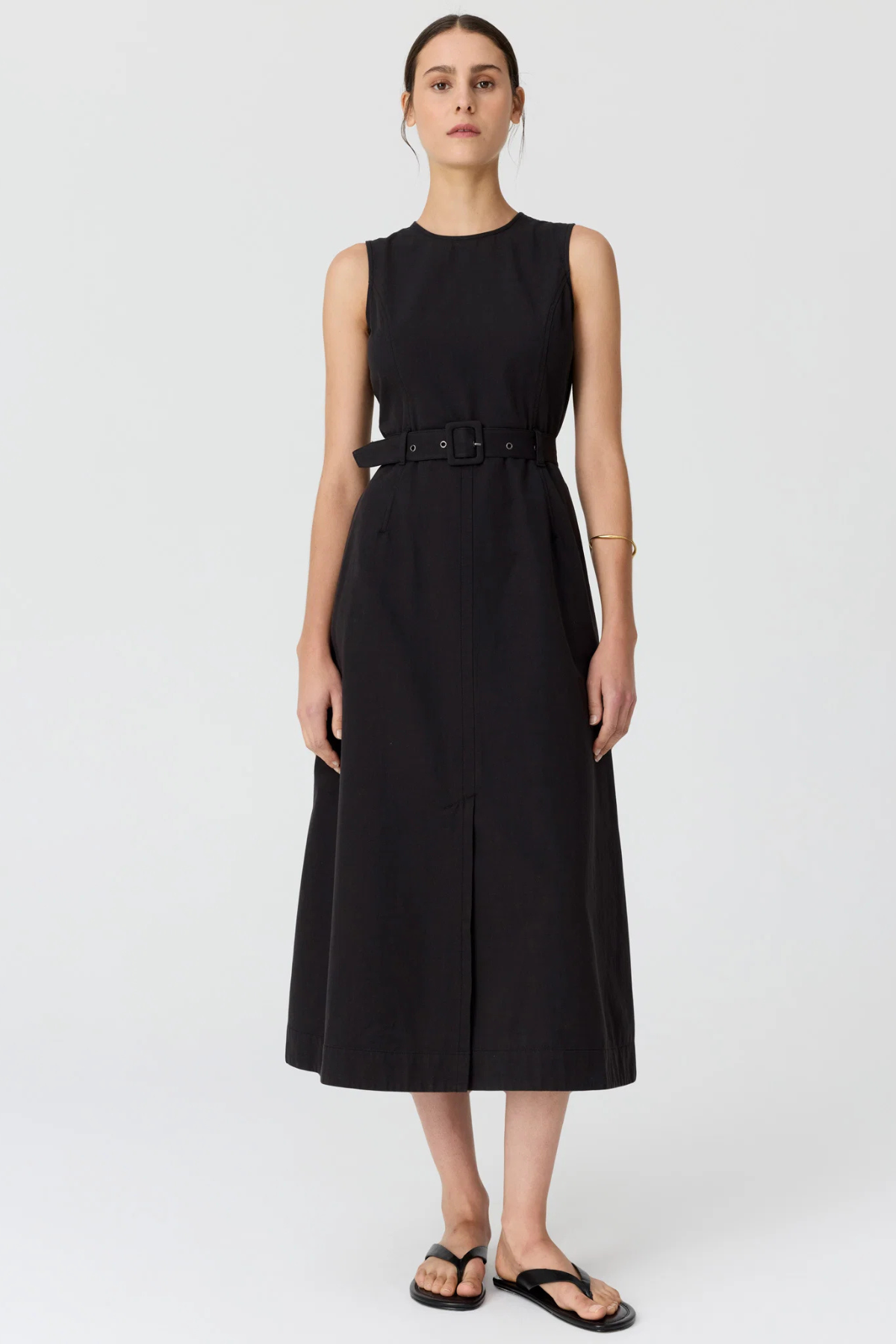 LIRA BELT DRESS OFF BLACK