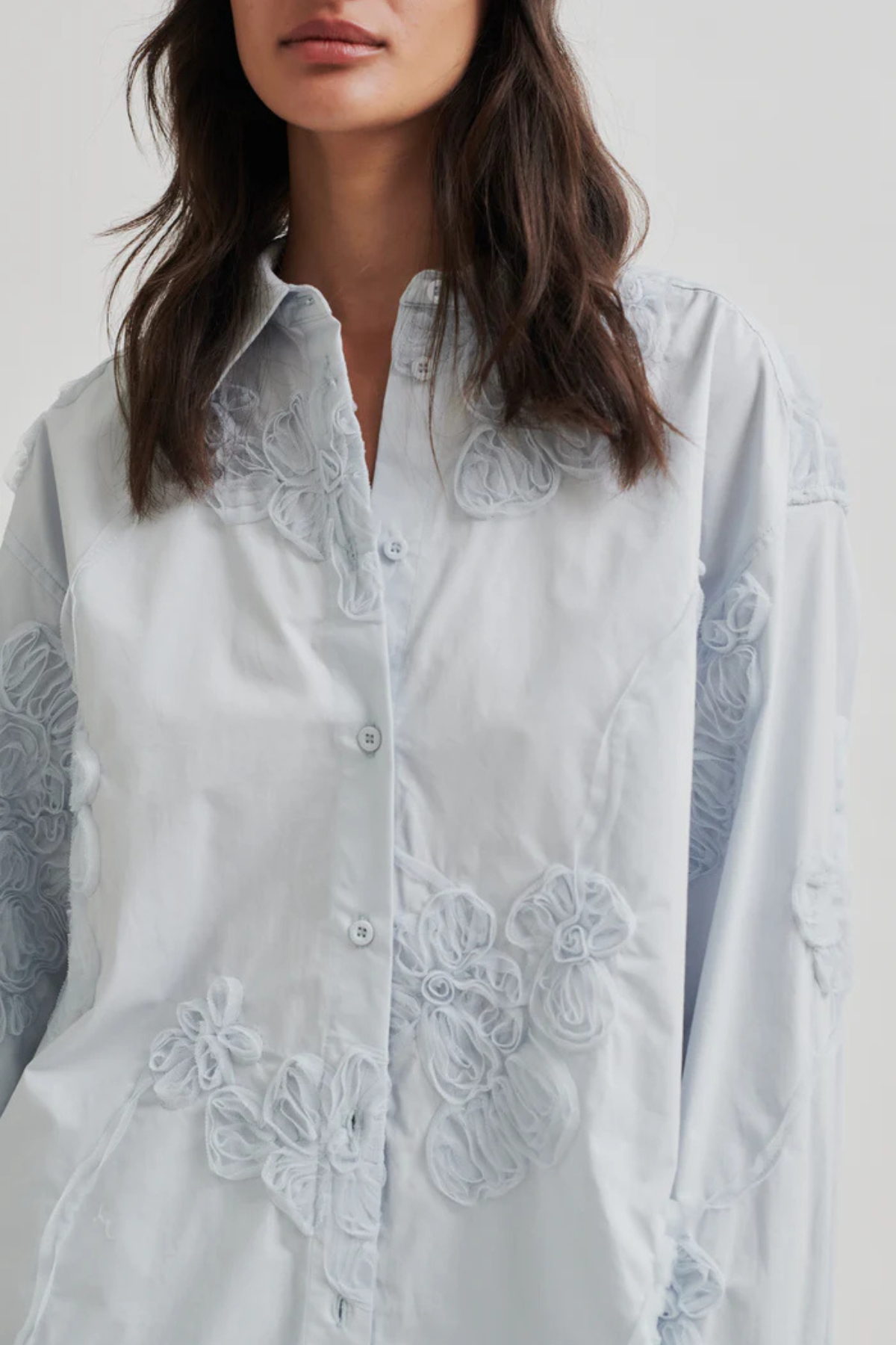 LIVERNO PRINTED SHIRT GRAY DAWN