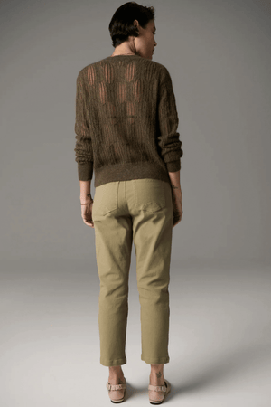 LIVIA CARDIGAN POINTELLE KHAKI