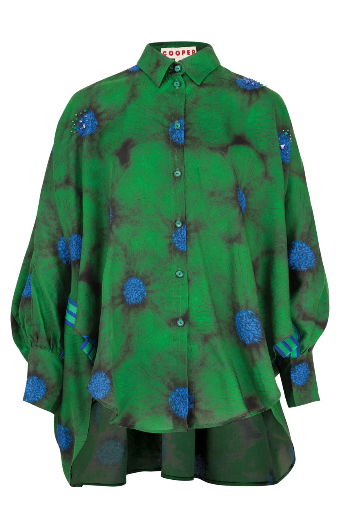 LIVING THE DREAM SHIRT GREEN FLORAL