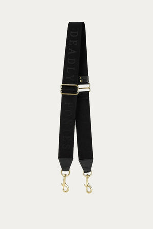 LOGOMANIA STRAP BLACK