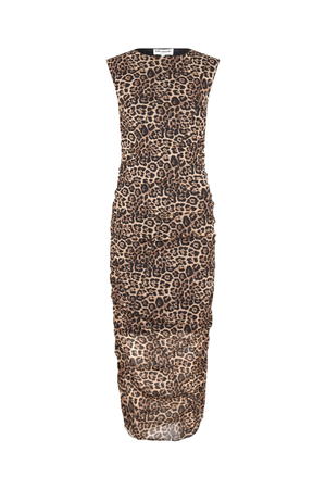 LOLU MAXI DRESS LEOAPRD PRINT