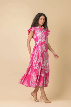 LONGBEACH DRESS EMPEROR PINK