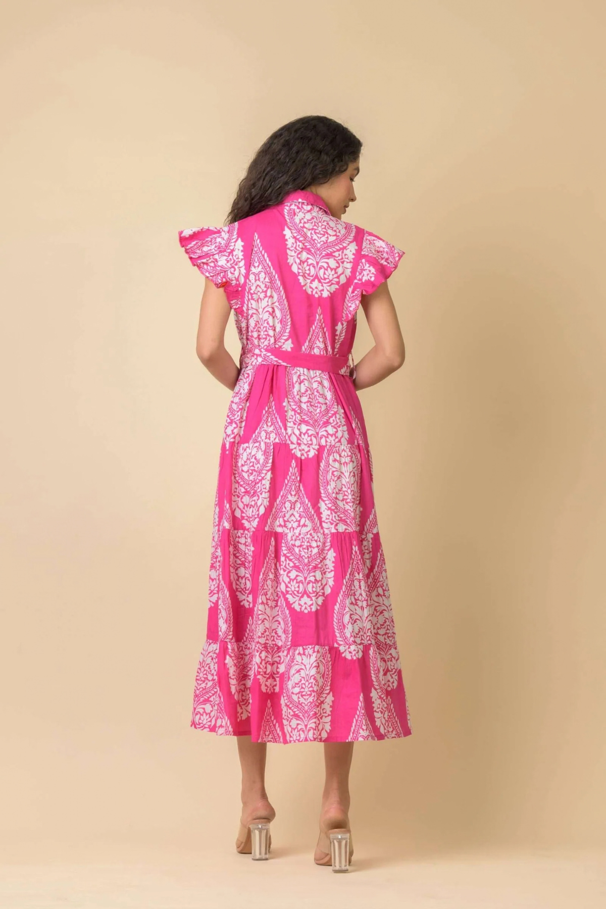 LONGBEACH DRESS EMPEROR PINK