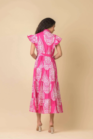 LONGBEACH DRESS EMPEROR PINK