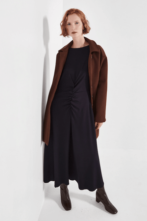 THE LONG SLEEVE CAPRI DRESS FRENCH NAVY