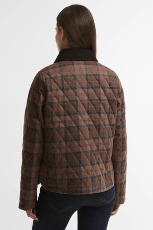 LOUDEN QUILTED JACKET MUTED TARTAN