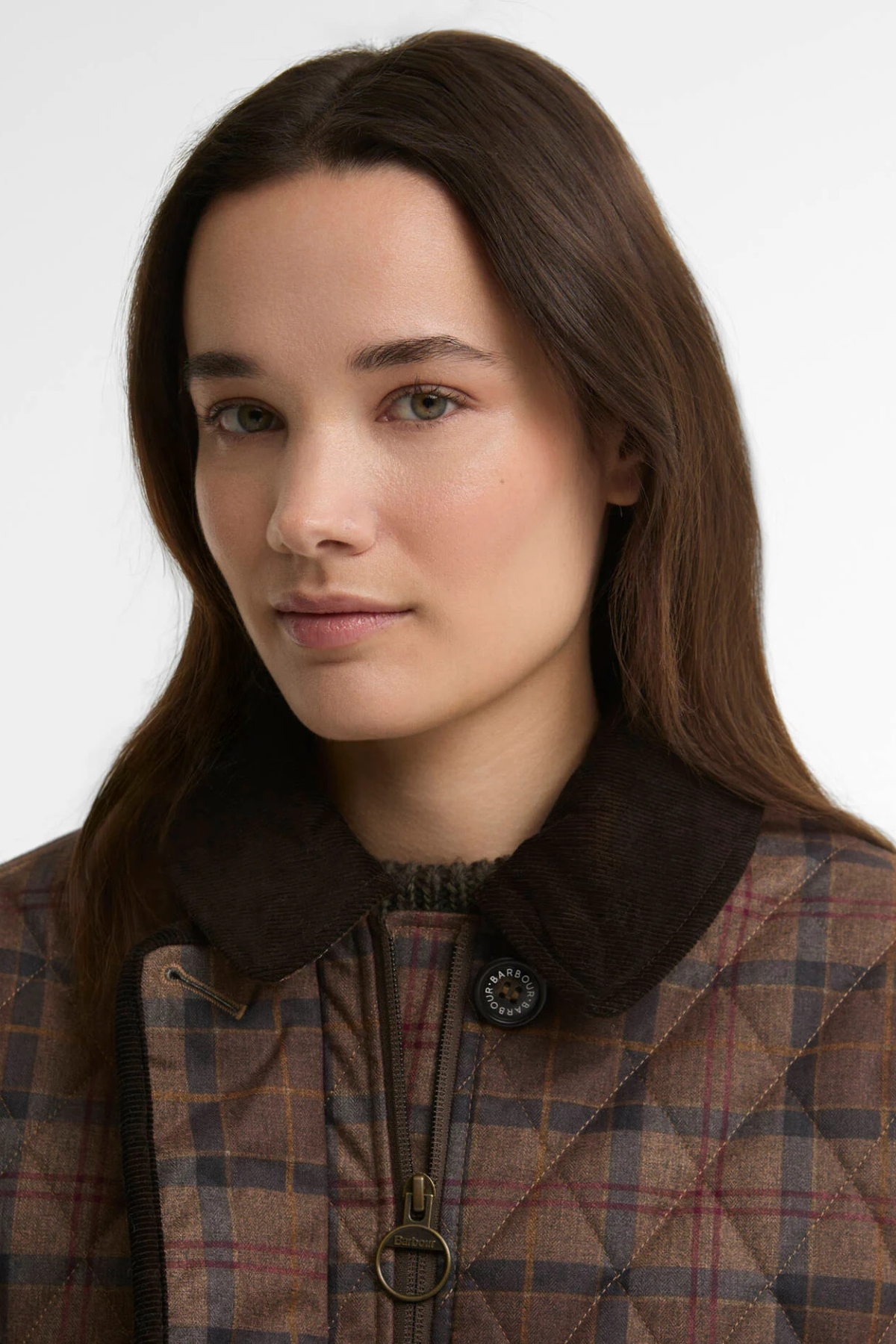 LOUDEN QUILTED JACKET MUTED TARTAN