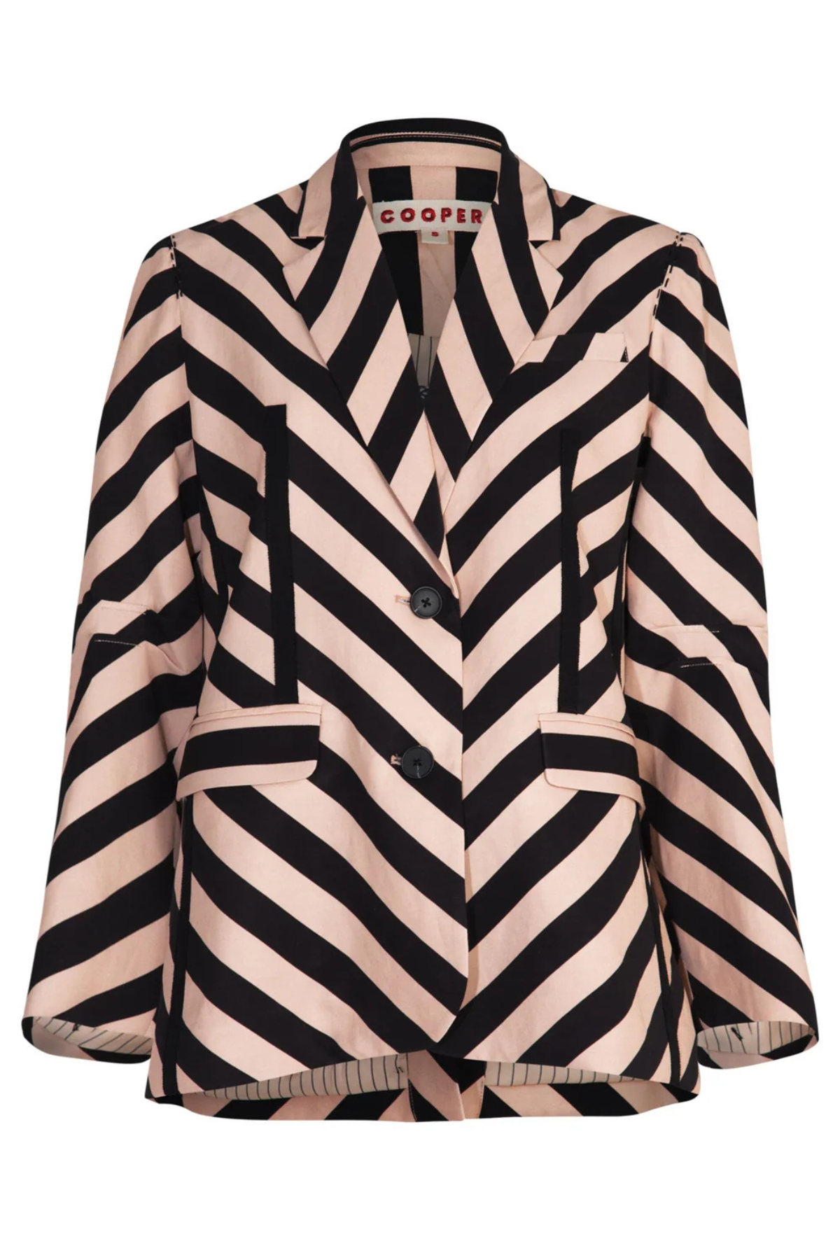 LOVE AT FIRST TUX JACKET CHEVRON STRIPE