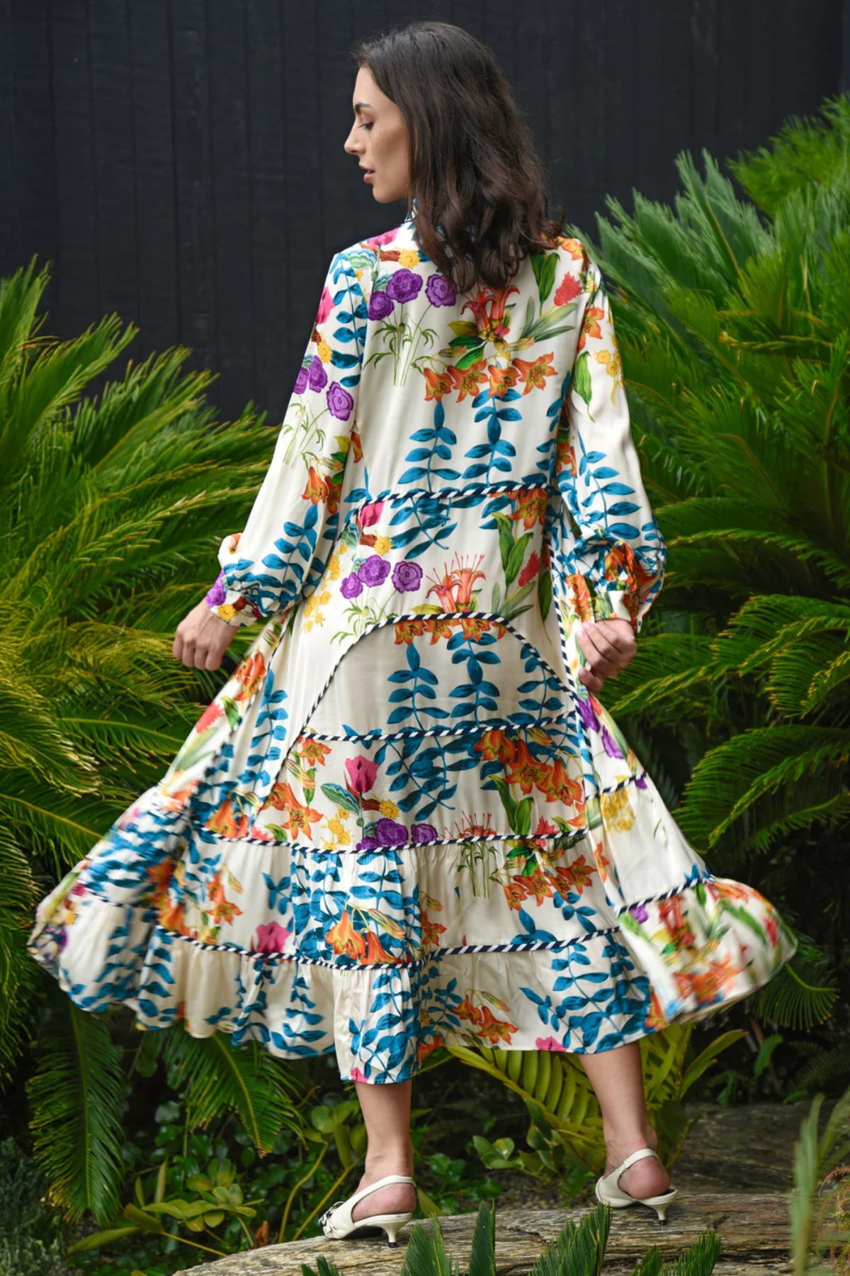 LOVE TO THE MAXI-MUM DRESS CREAM FLORAL