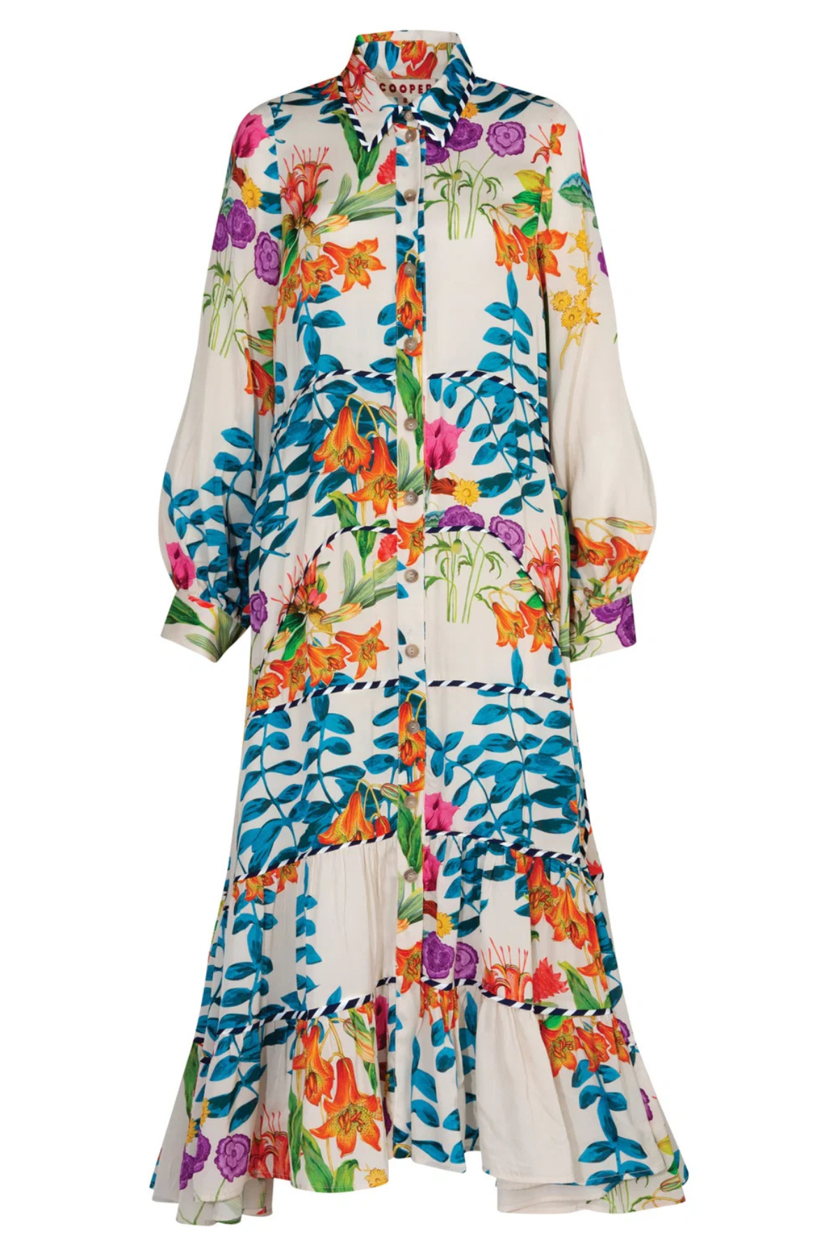 LOVE TO THE MAXI-MUM DRESS CREAM FLORAL