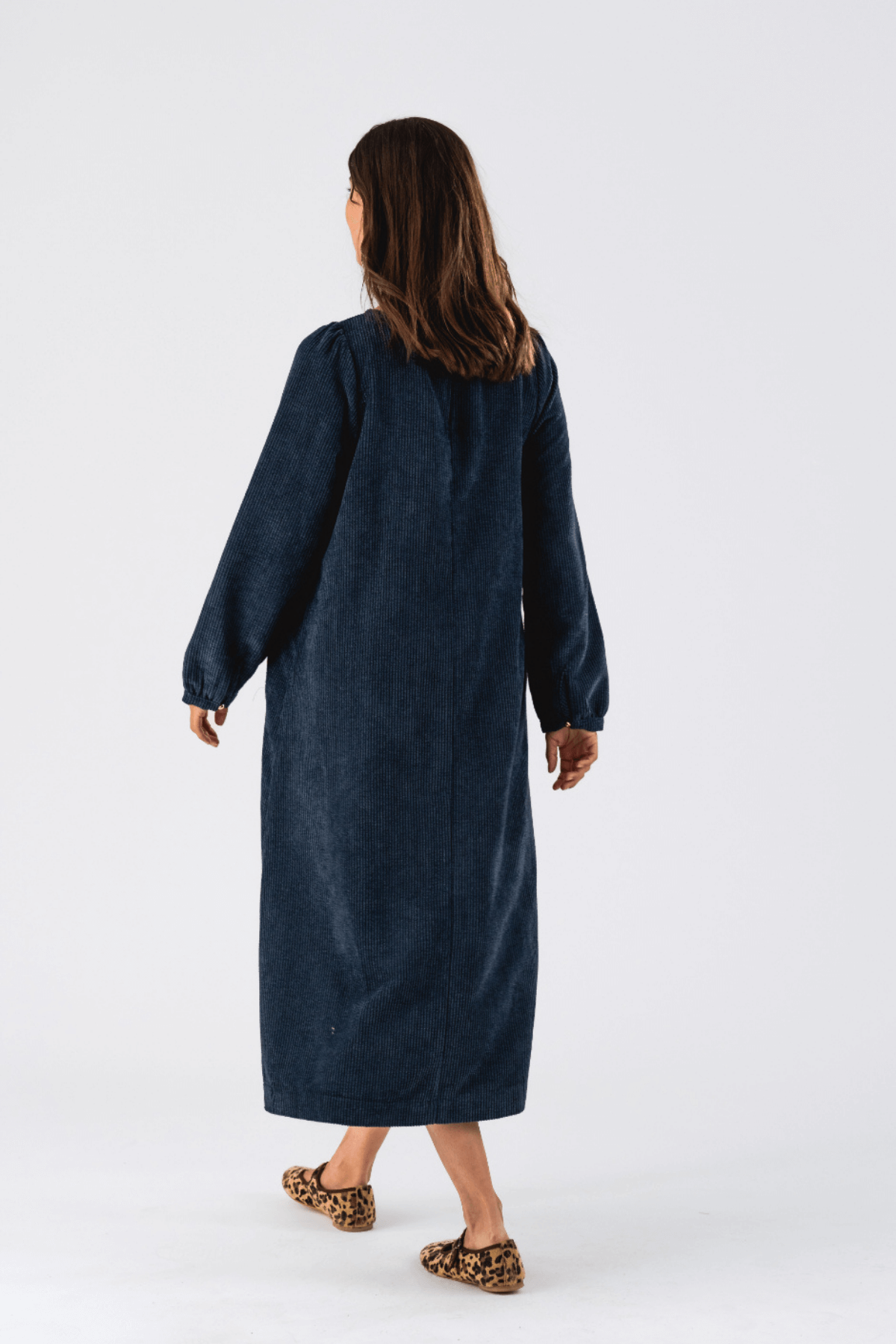 LUCAS MIDI DRESS DARK BLUE
