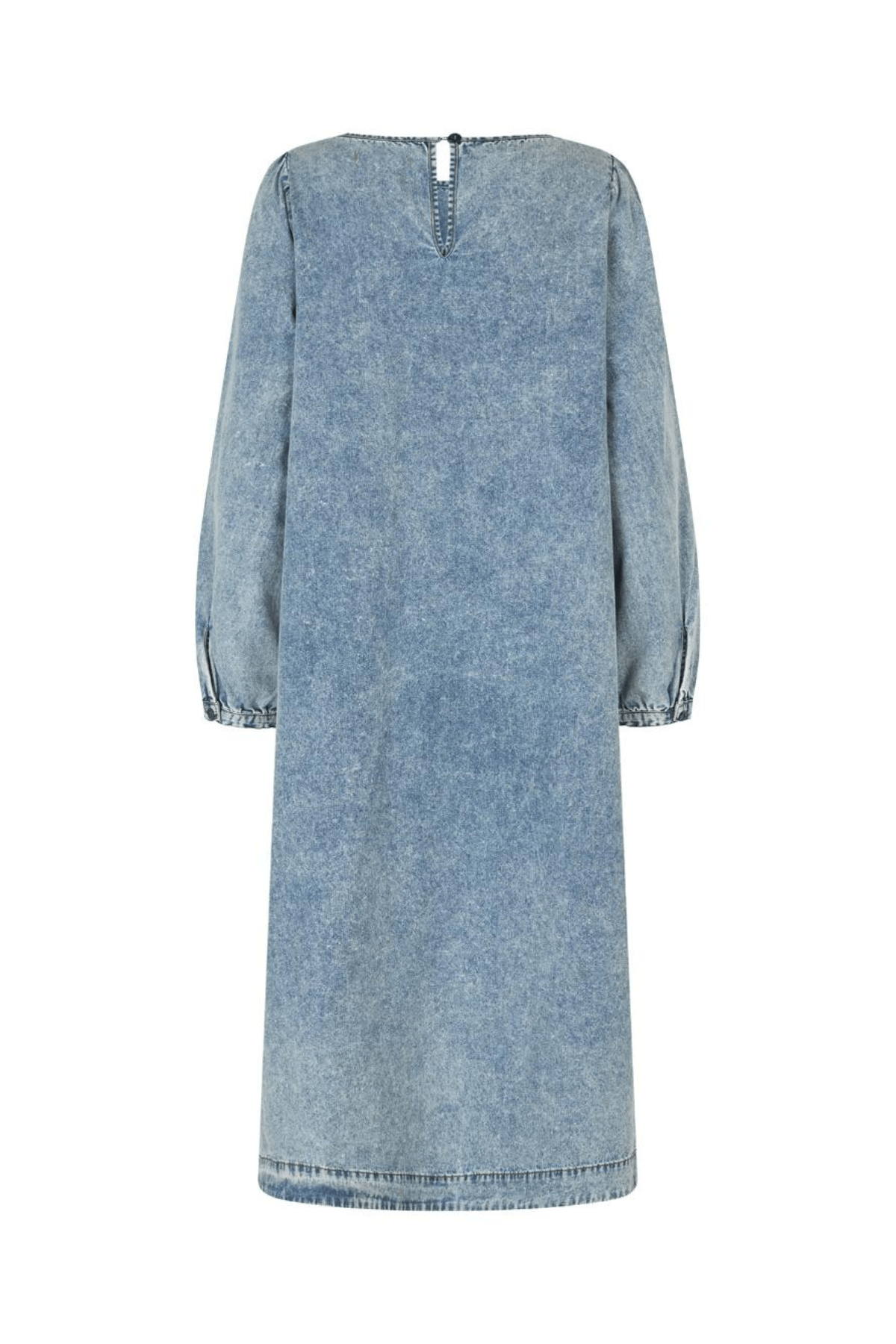 LUCAS MIDI DRESS WASHED DENIM