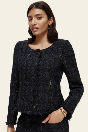 LUREX HOUNDSTOOTH BLAZER NIGHT