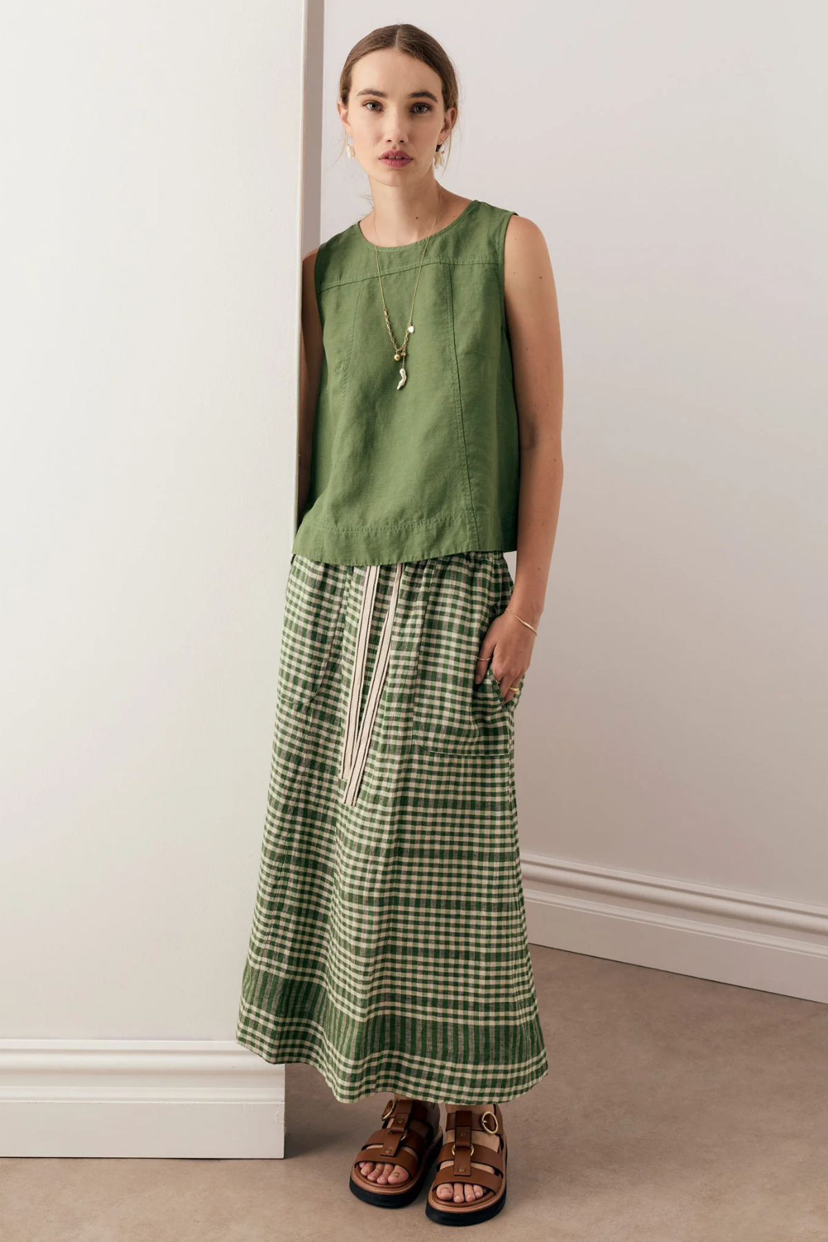 LUME SKIRT GINGHAM