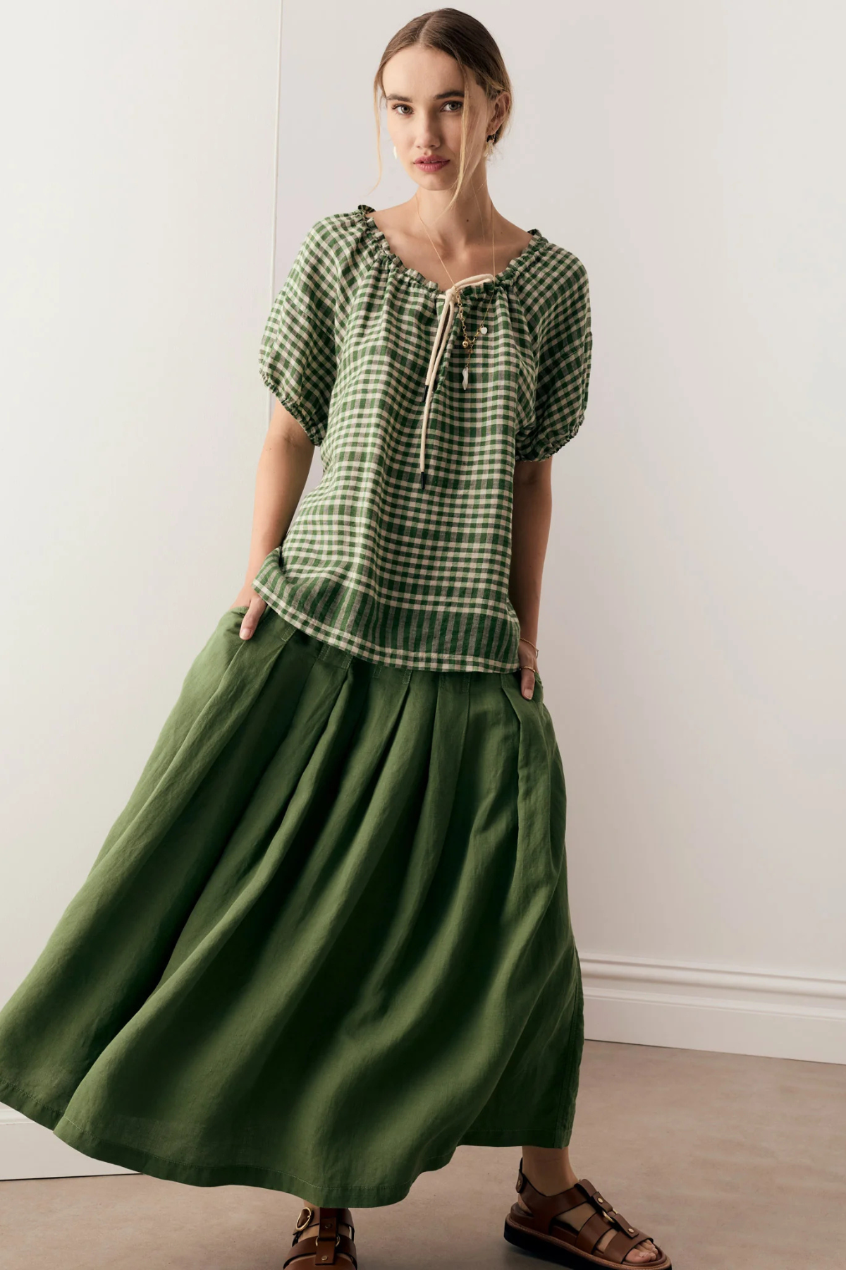 LUME TOP GINGHAM