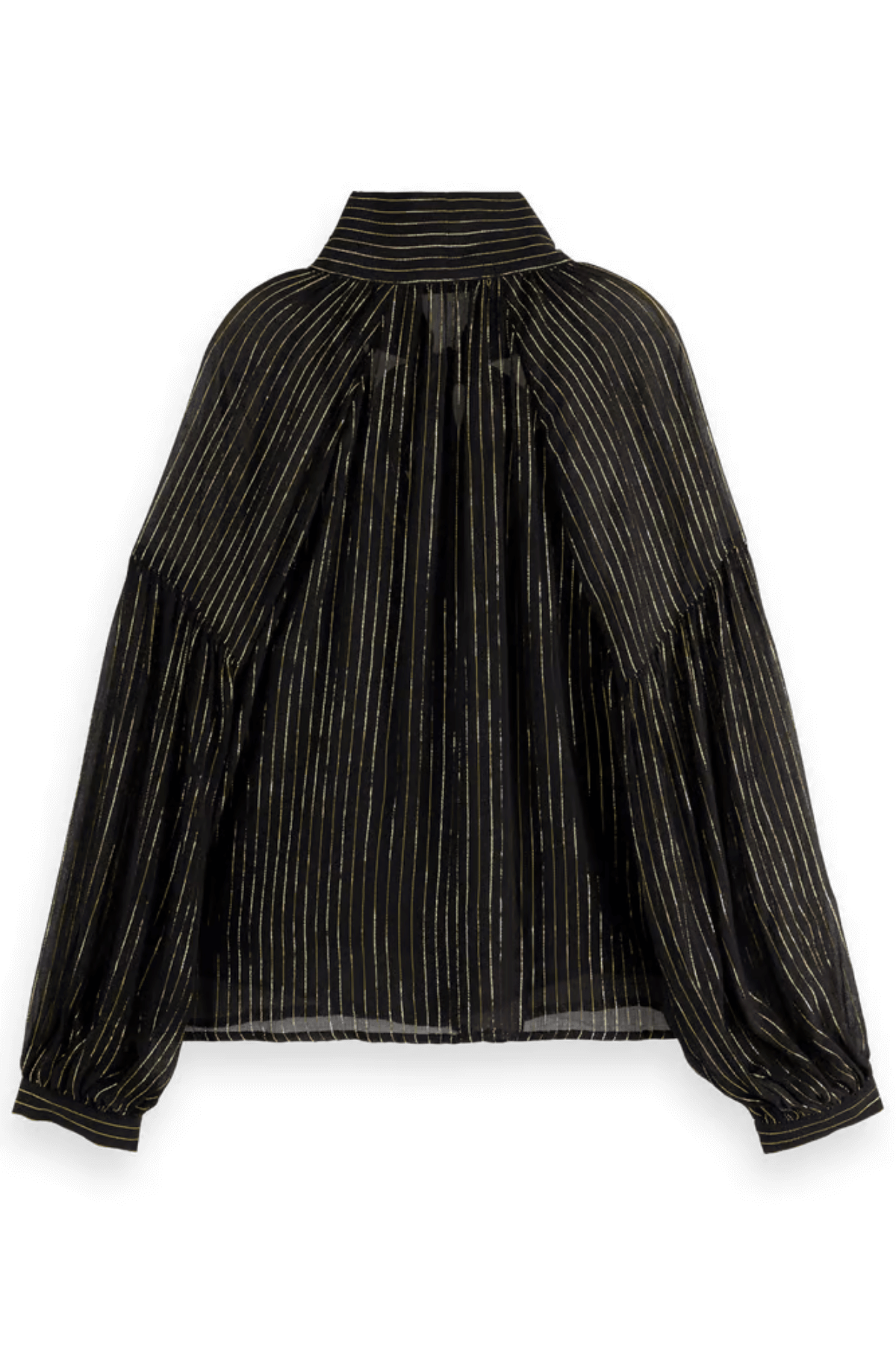 LUREX TOP BOW NECK EVENING BLACK