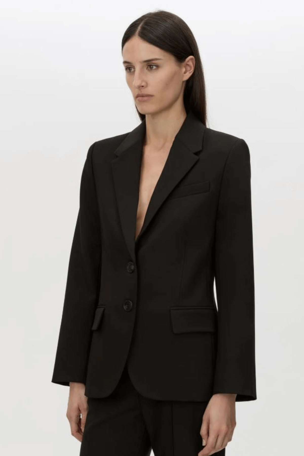 MACKINLEY FITTED BLAZER BLACK