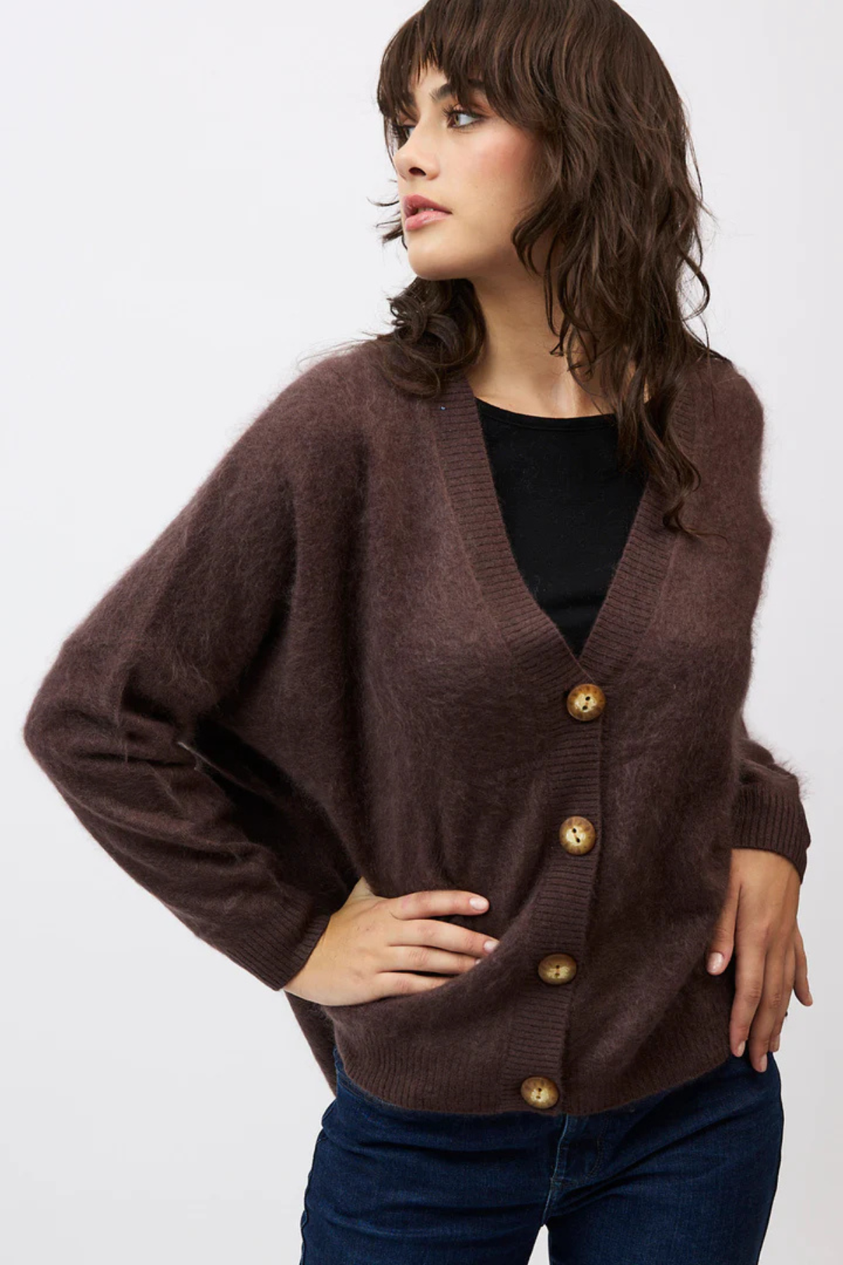 MACY CARDI DARK CHOCOLATE