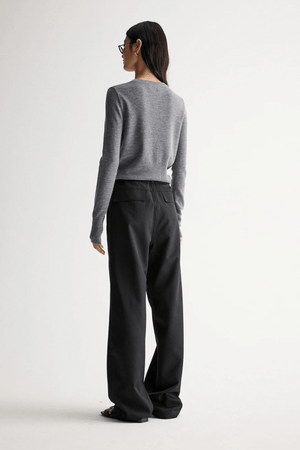 MADELEINE KNIT CARDIGAN CHARCOAL MARLE