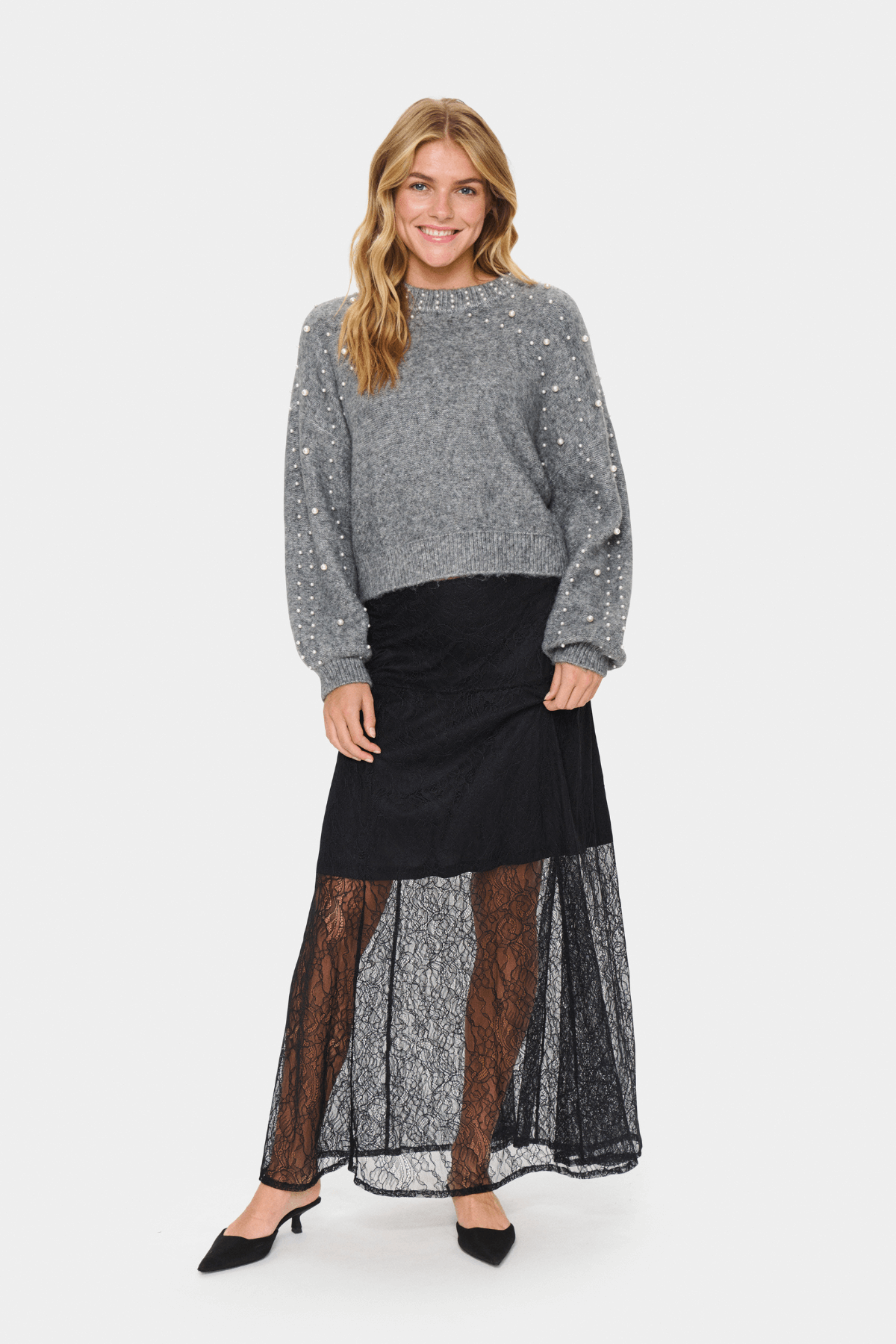 MADELEINE PULLOVER GUNMETAL MELANGE