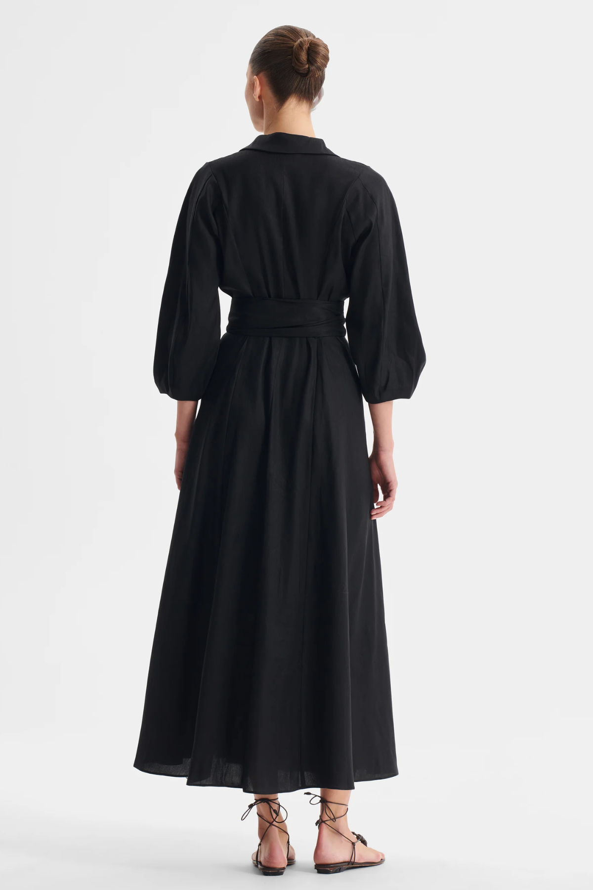 MADELYN SHIRT DRESS BLACK
