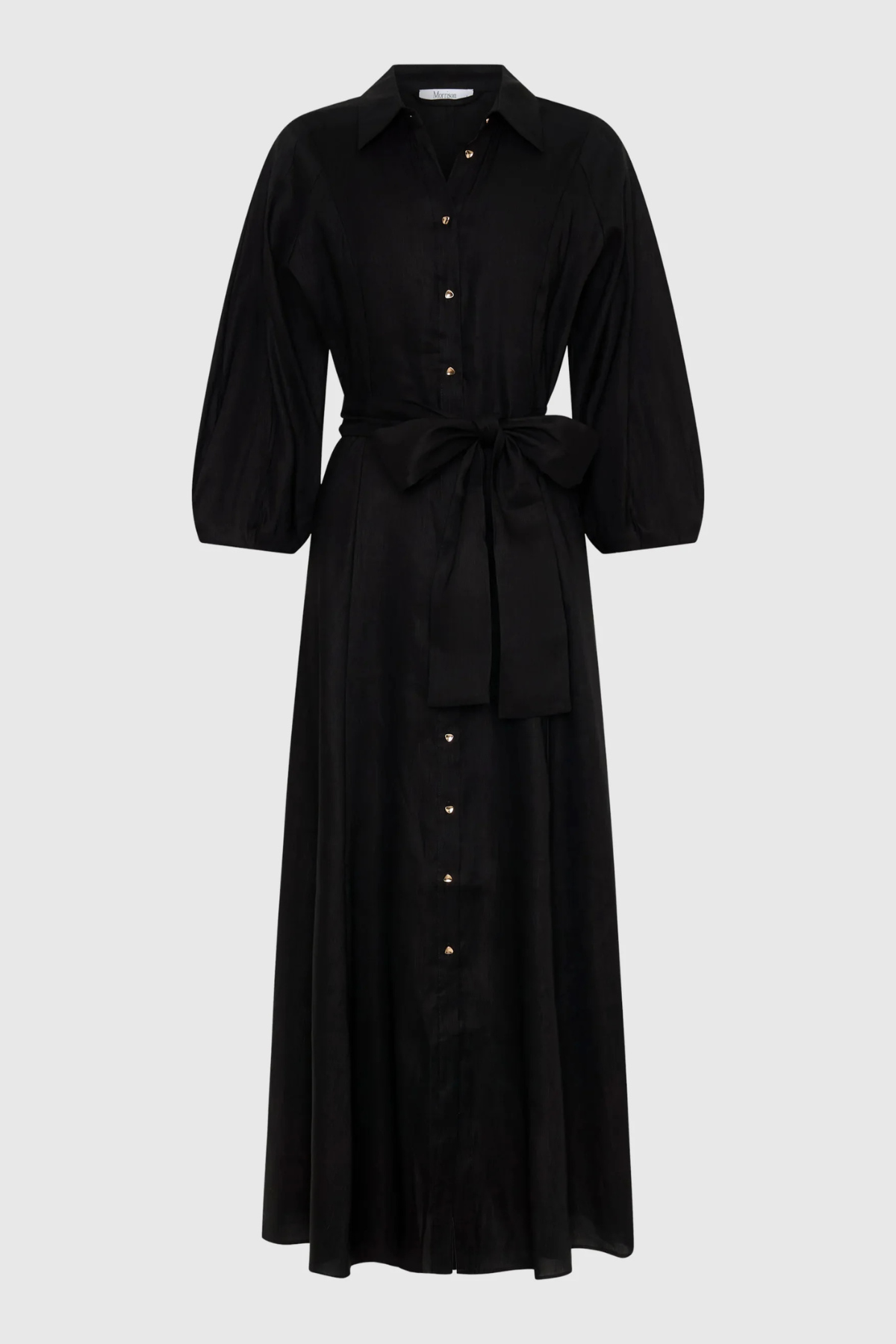 MADELYN SHIRT DRESS BLACK