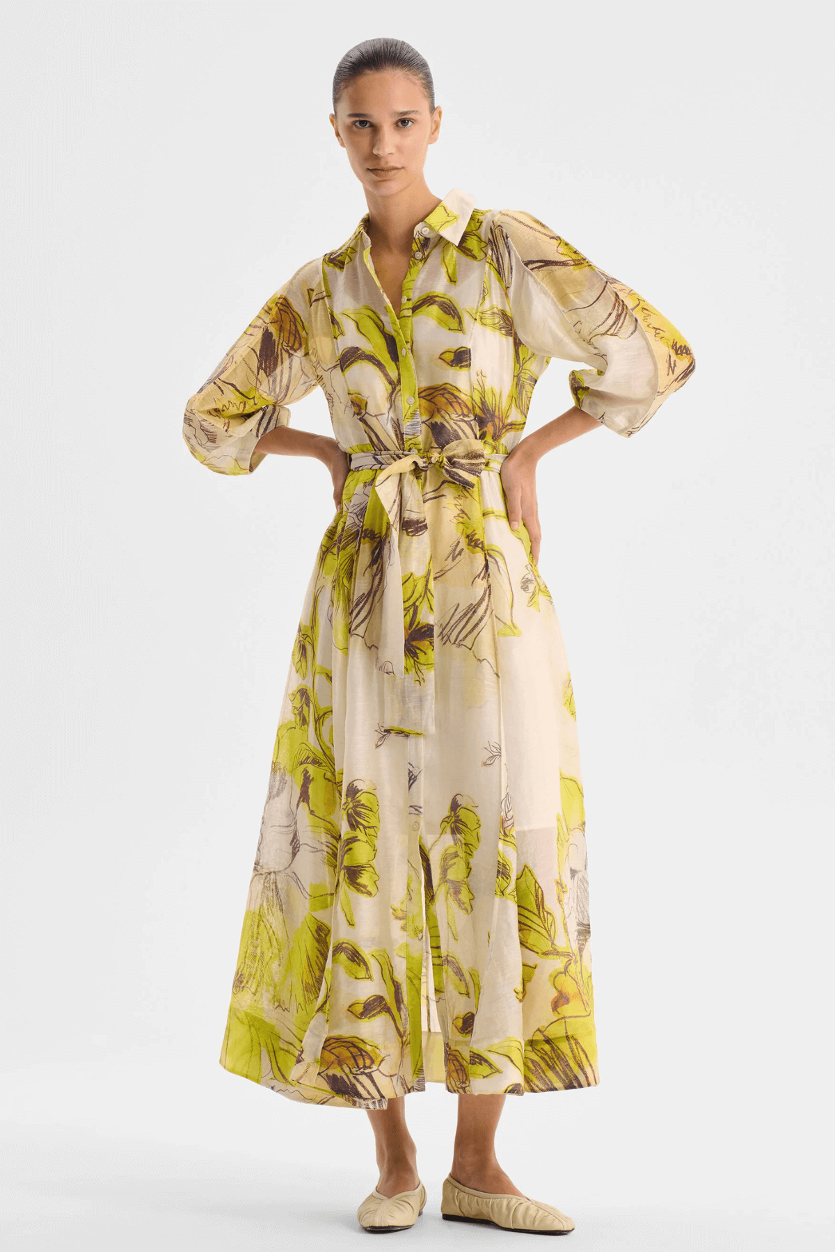 MAE SHIRT DRESS LEMON