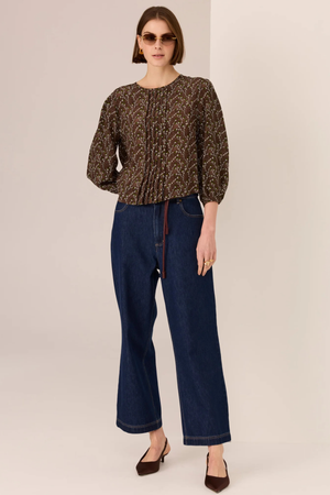 MAE PRINTED SILK TOP BUD PRINT