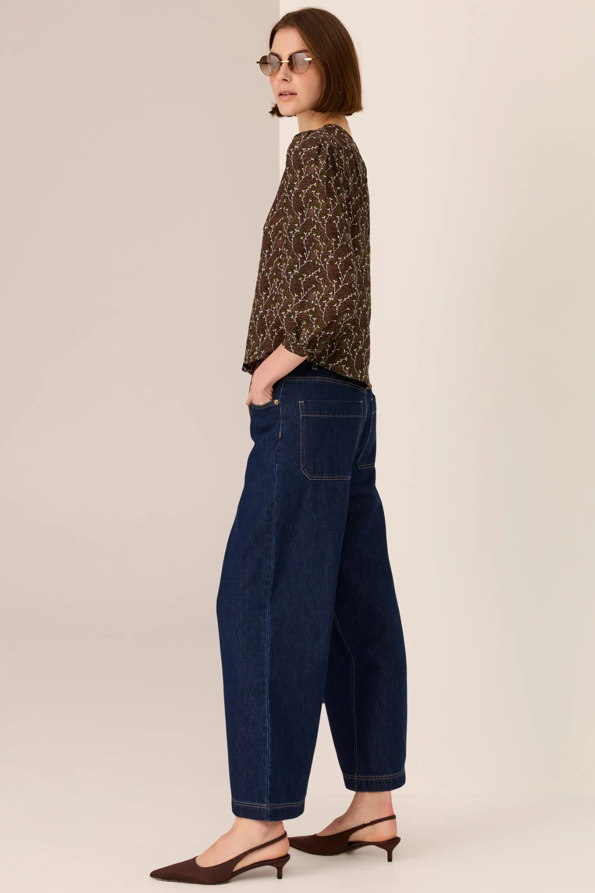 MAE PRINTED SILK TOP BUD PRINT