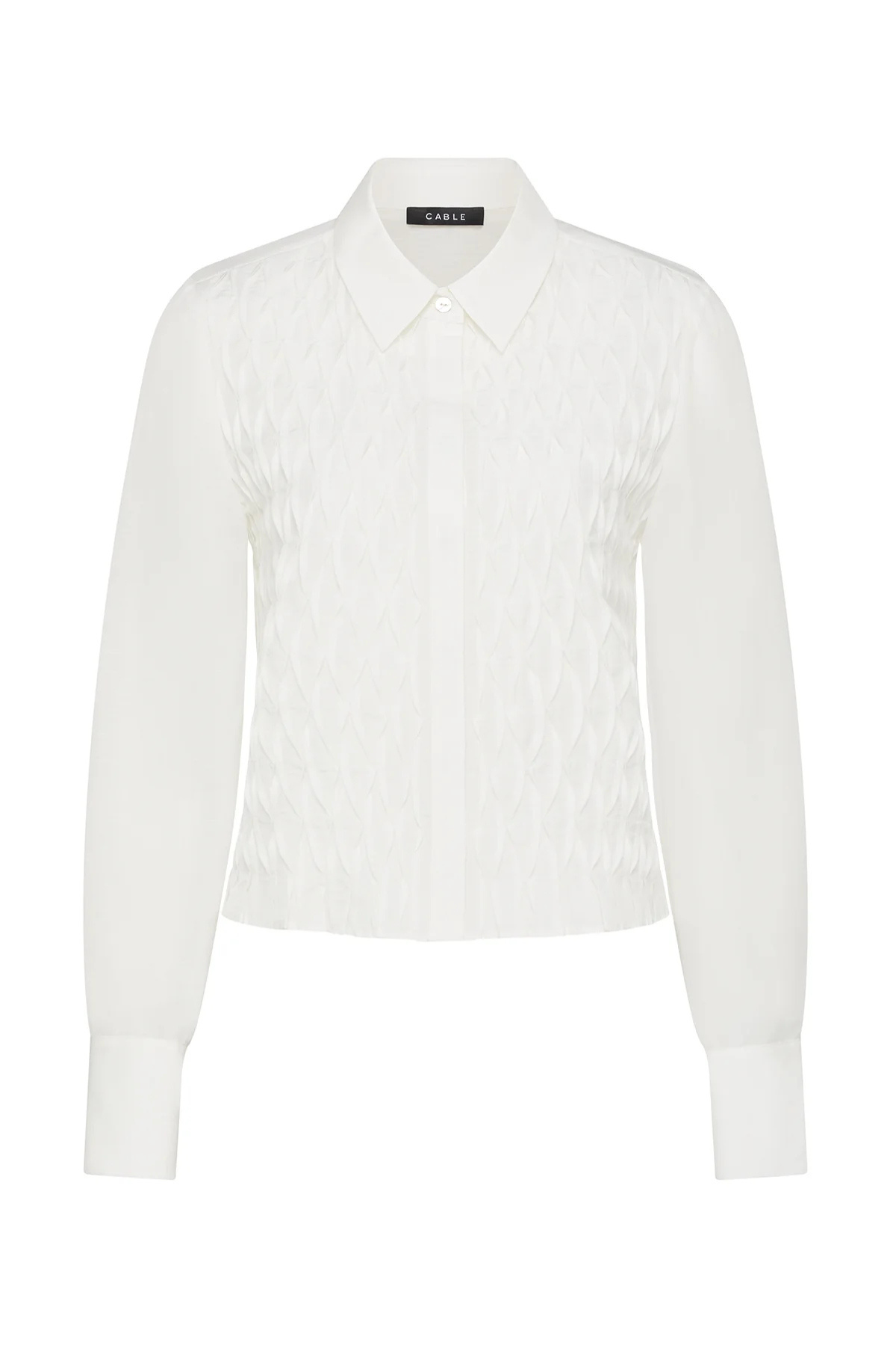 MANON PINTUCK SHIRT IVORY