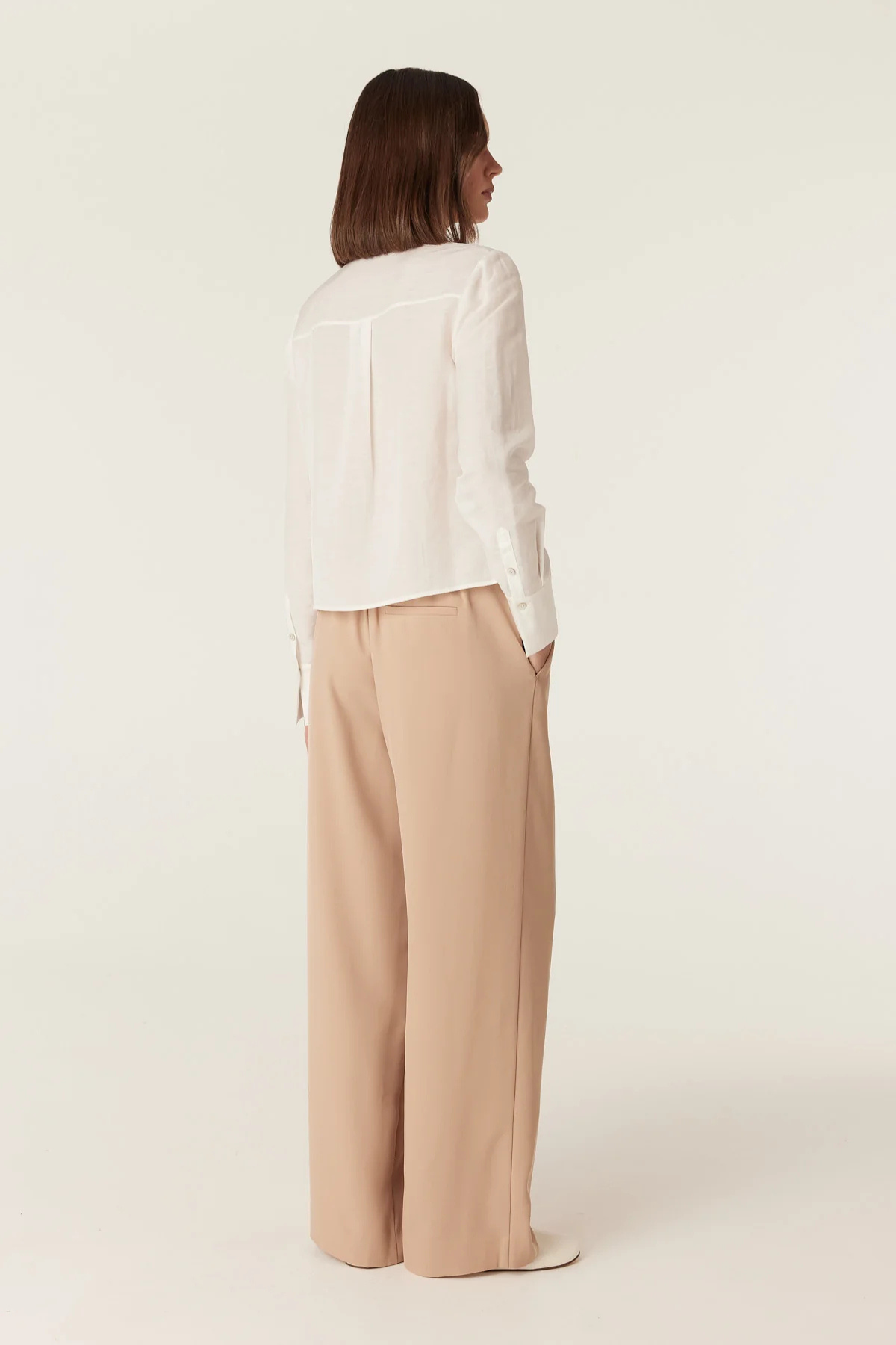 MANON PINTUCK SHIRT IVORY