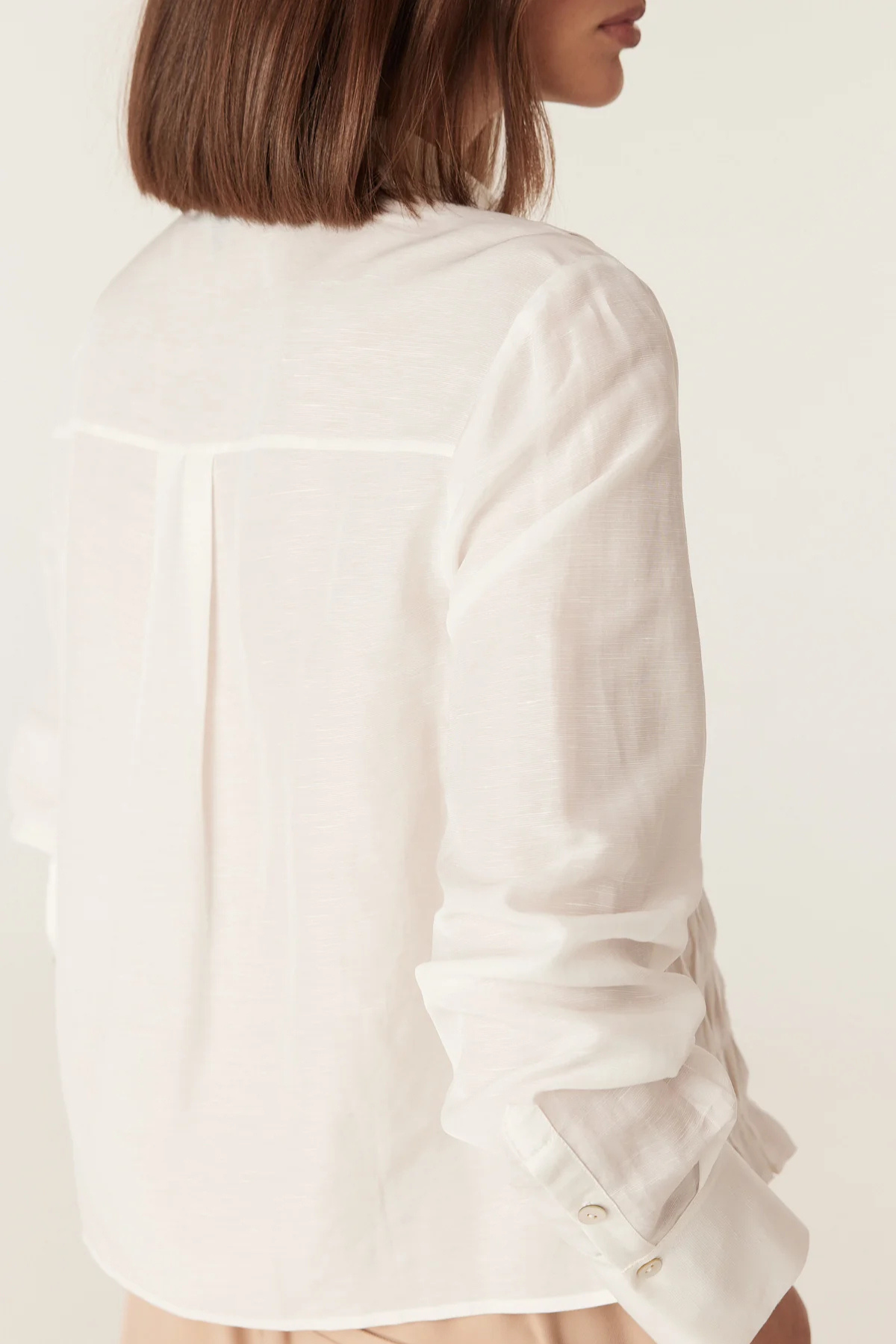 MANON PINTUCK SHIRT IVORY